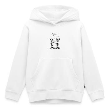 Alien break - Kinder Premium Organic Hoodie - Weiß - Vorne - AI Model Kid Female (0cm)