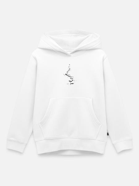 walk the path - Kinder Premium Organic Hoodie - Weiß