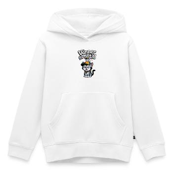 Friends Forever – Cute Cat and Mouse in Colorful - Kids Premium Organic Hoodie - white - Front - AI Model Kid Female (0cm)