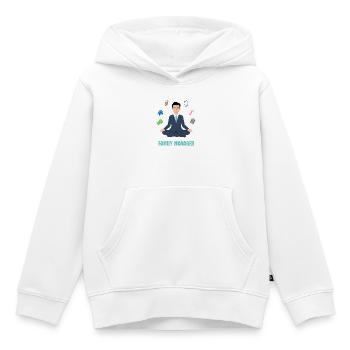 Familienmanager Balance - Kinder Premium Organic Hoodie - Weiß - Vorne - AI Model Kid Female (0cm)