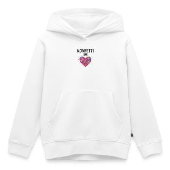 Karneval Konfetti Im Herzen Fastnacht Fasching  - Kinder Premium Organic Hoodie - Weiß - Vorne - AI Model Kid Female (0cm)