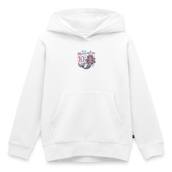 Cette sirène a 10 ans de fille 10 ans - Sweat Premium à capuche enfant bio - blanc - Devant - AI Model Kid Female (0cm)
