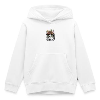 Philosophie de vie de la permaculture pour les amoureux de la nature - Sweat Premium à capuche enfant bio - blanc - Devant - AI Model Kid Female (0cm)