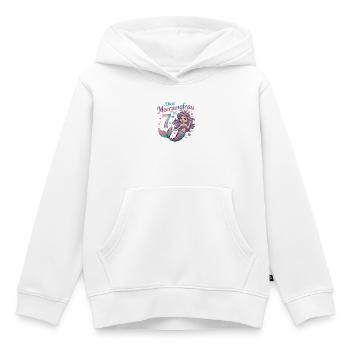 Cette sirène a 7 ans de filles - Sweat Premium à capuche enfant bio - blanc - Devant - AI Model Kid Female (0cm)