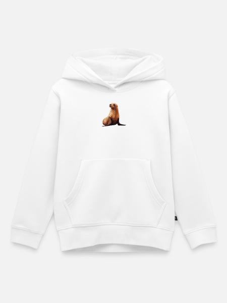 Seelöwen Seelöwe - Kinder Premium Organic Hoodie - Weiß