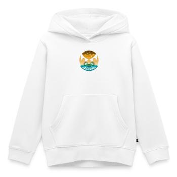 Safari Afrique Faune du Serengeti Crocodile d’Halloween - Sweat Premium à capuche enfant bio - blanc - Devant - AI Model Kid Female (0cm)