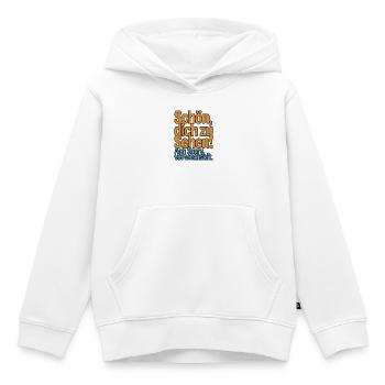 Content de te voir - désolé, je suis perdu. - Sweat Premium à capuche enfant bio - blanc - Devant - AI Model Kid Female (0cm)