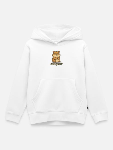 Echt jetzt Hamster - Kinder Premium Organic Hoodie - Weiß
