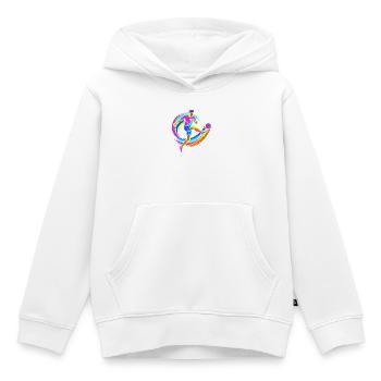 Fußballspieler - Kinder Premium Organic Hoodie - Weiß - Vorne - AI Model Kid Female (0cm)