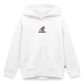 Nervensäge Lustige Cartoon Säge Figur - Kinder Premium Organic Hoodie - Weiß - Vorne - AI Model Kid Female (0cm)
