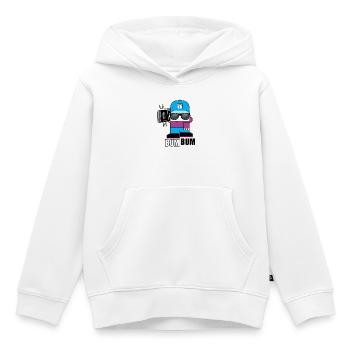 T-shirt rétro BoomBox Buddy - Sweat Premium à capuche enfant bio - blanc - Devant - AI Model Kid Female (0cm)