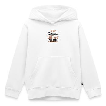 Chihuahua Chihuahueño If My - Kinder Premium Organic Hoodie - Weiß - Vorne - AI Model Kid Female (0cm)