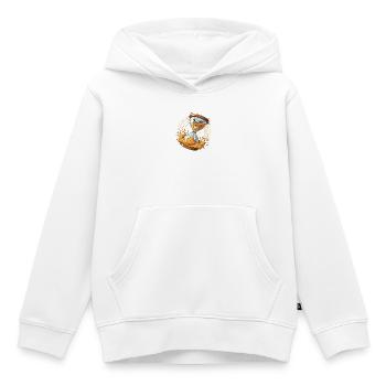 Schlingelstunden Sanduhr - Kinder Premium Organic Hoodie - Weiß - Vorne - AI Model Kid Female (0cm)