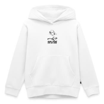 No mercy for the calf - Road Bike Sport - Kids Premium Organic Hoodie - white - Front - AI Model Kid Female (0cm)