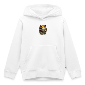 Warum ich Cabrio fahre Weil ich es kann - Kinder Premium Organic Hoodie - Weiß - Vorne - AI Model Kid Female (0cm)