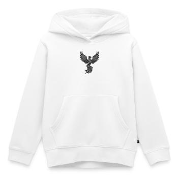 Phönix Tribal Symbol der Wiedergeburt - Kinder Premium Organic Hoodie - Weiß - Vorne - AI Model Kid Female (0cm)