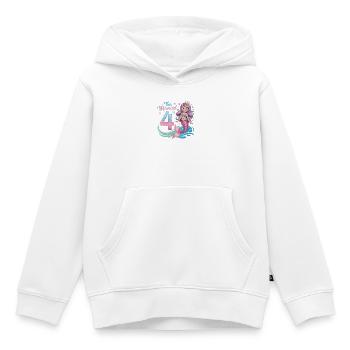 Meerjungfrau 4. Geburtstag 4 Jahre - Kinder Premium Organic Hoodie - Weiß - Vorne - AI Model Kid Female (0cm)
