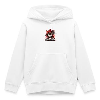 Böser Gnom, Dunkler Gnom, Goth-gnom, Lustiger Gnom - Kinder Premium Organic Hoodie - Weiß - Vorne - AI Model Kid Female (0cm)