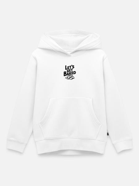 Lasst uns backen - Kinder Premium Organic Hoodie - Weiß