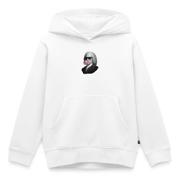 Pop baroque avec chewing-gum - Sweat Premium à capuche enfant bio - blanc - Devant - AI Model Kid Female (0cm)