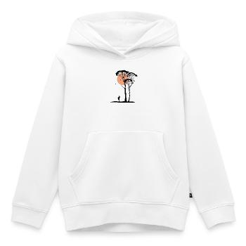 Sunny Savanne - Kinder Premium Organic Hoodie - Weiß - Vorne - AI Model Kid Female (0cm)