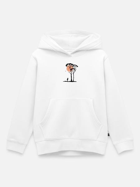 Sunny Savanne - Kinder Premium Organic Hoodie - Weiß