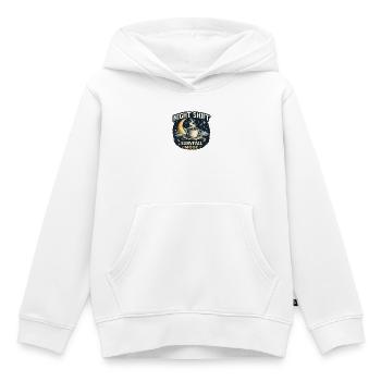 Mode survie Shift de nuit Survie - Sweat Premium à capuche enfant bio - blanc - Devant - AI Model Kid Female (0cm)