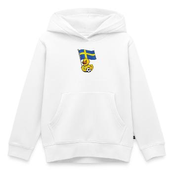 Schweden Fußball Fan Shirt für stolze Fans - Kinder Premium Organic Hoodie - Weiß - Vorne - AI Model Kid Female (0cm)