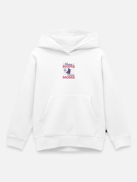 Pferdemutter - Kinder Premium Organic Hoodie - Weiß