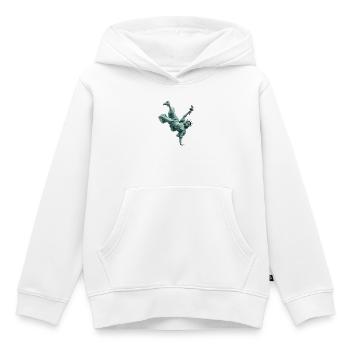 Freiheitsstatue Breakdancing - Kinder Premium Organic Hoodie - Weiß - Vorne - AI Model Kid Female (0cm)
