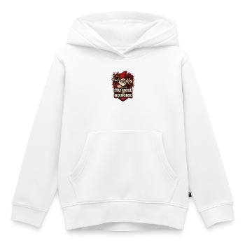 Böser Gnom, Dunkler Gnom, Goth-gnom, Lustiger Gnom - Kinder Premium Organic Hoodie - Weiß - Vorne - AI Model Kid Female (0cm)
