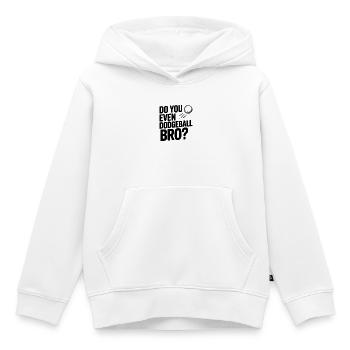 Tu fais même du ballon au prisonnier, mec ? - Sweat Premium à capuche enfant bio - blanc - Devant - AI Model Kid Female (0cm)