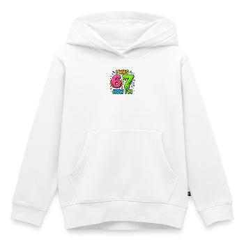 7. Geburtstag Kinder 67 Meme Humor Geschenkidee - Kinder Premium Organic Hoodie - Weiß - Vorne - AI Model Kid Female (0cm)