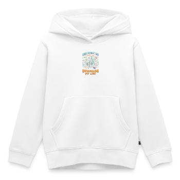 Entwirrte Schnur Angeln Humor - Kinder Premium Organic Hoodie - Weiß - Vorne - AI Model Kid Female (0cm)