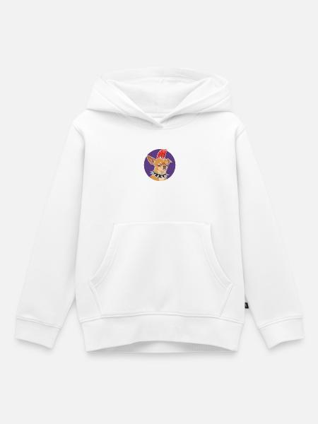 Punk Chihuahua Mohawk - Kinder Premium Organic Hoodie - Weiß