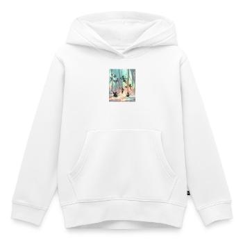 Rainbow Fairy Forest - Kids Premium Organic Hoodie - white - Front - AI Model Kid Female (0cm)
