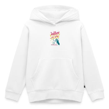 Klick ist der Beweis | Locksport Retro - Kinder Premium Organic Hoodie - Weiß - Vorne - AI Model Kid Female (0cm)