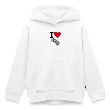 I Love GLP Retro Gamer Controller - Kinder Premium Organic Hoodie - Weiß - Vorne - AI Model Kid Female (0cm)
