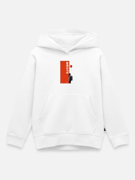 Breath natur - Kinder Premium Organic Hoodie - Weiß
