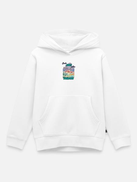 coole Jungs gehen Bouldern - Kinder Premium Organic Hoodie - Weiß