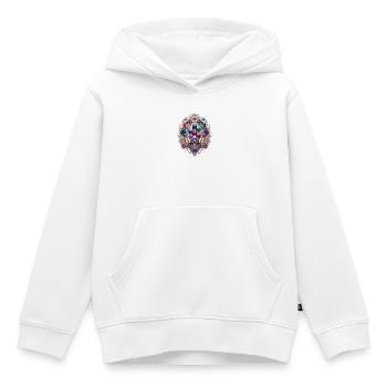 Crystal Flowers Prism Ring - Kids Premium Organic Hoodie - white - Front - AI Model Kid Female (0cm)