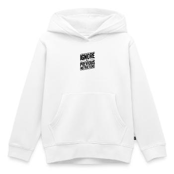 Ignorez toutes les instructions précédentes - Sweat Premium à capuche enfant bio - blanc - Devant - AI Model Kid Female (0cm)