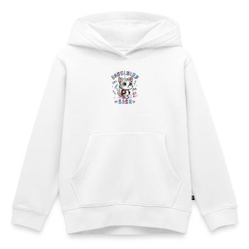 Schulkind 2026 Katze Mit Schultasche Einschulung - Kinder Premium Organic Hoodie - Weiß - Vorne - AI Model Kid Female (0cm)