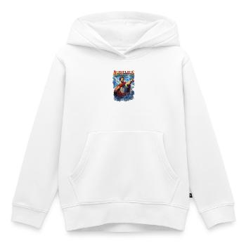 Portrait of Marcus Aurelius - Kids Premium Organic Hoodie - white - Front - AI Model Kid Female (0cm)