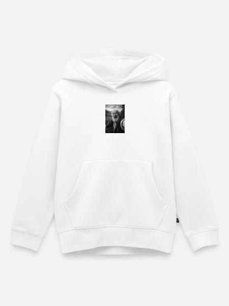 Galileo Galilei Selbstporträt - Kinder Premium Organic Hoodie - Weiß