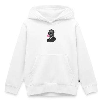 Scott Joplin mit Sonnenbrille und Kaugummi - Kinder Premium Organic Hoodie - Weiß - Vorne - AI Model Kid Female (0cm)