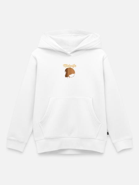Hebamme - Kinder Premium Organic Hoodie - Weiß