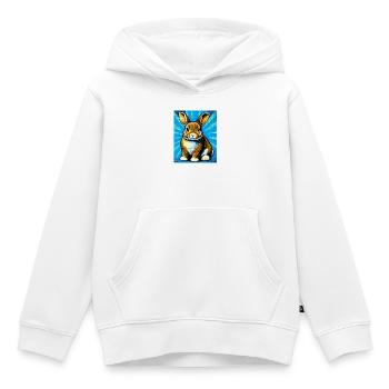 Kaninchen - Kinder Premium Organic Hoodie - Weiß - Vorne - AI Model Kid Female (0cm)