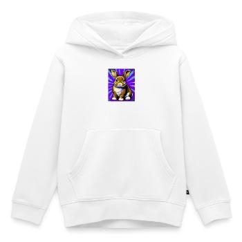 Kaninchen - Kinder Premium Organic Hoodie - Weiß - Vorne - AI Model Kid Female (0cm)