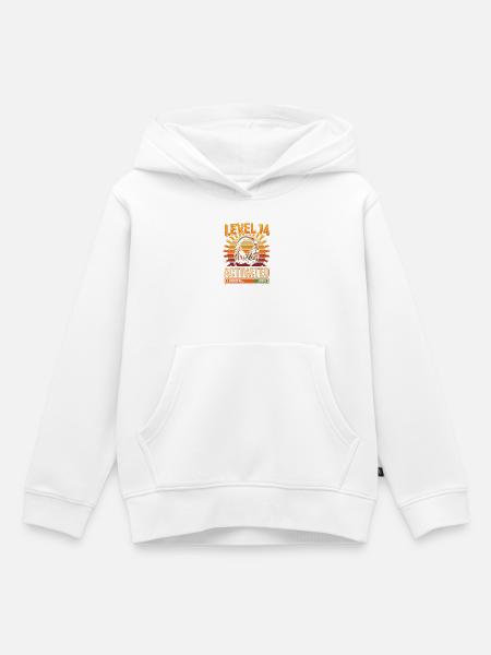 Level 14 Aktiviert Kopfhörer Retro - Kinder Premium Organic Hoodie - Weiß